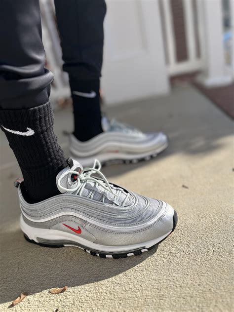 nike metallic silber air|Nike Air max 97 og bullet.